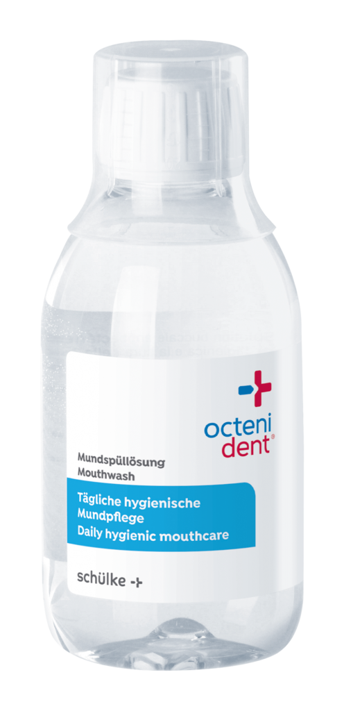 Produktbild der octenisept® antiseptischen Mundspüllösung.